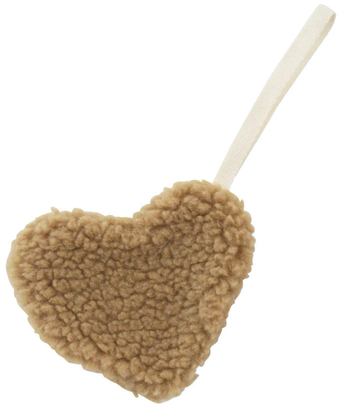 Alimrose Sherpa Paci Heart Comforter - Caramel