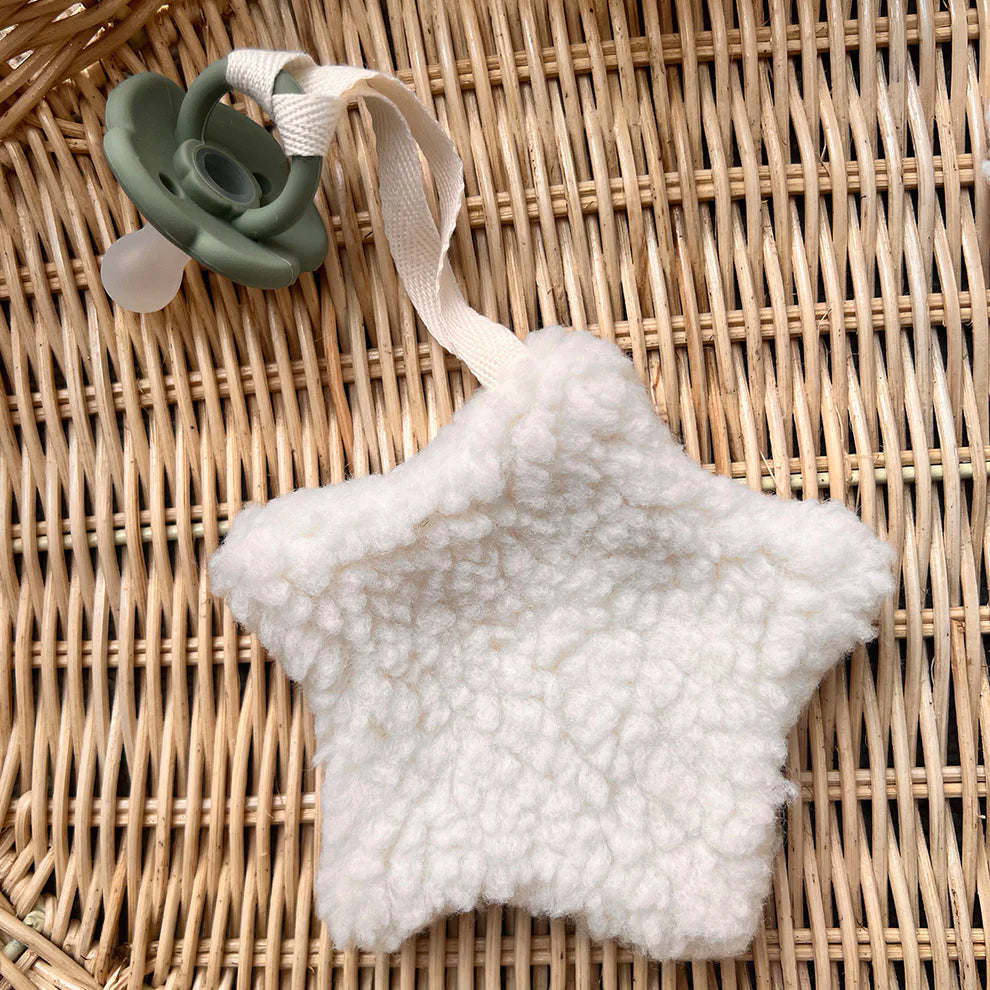 Alimrose Sherpa Paci Star Comforter - Ivory