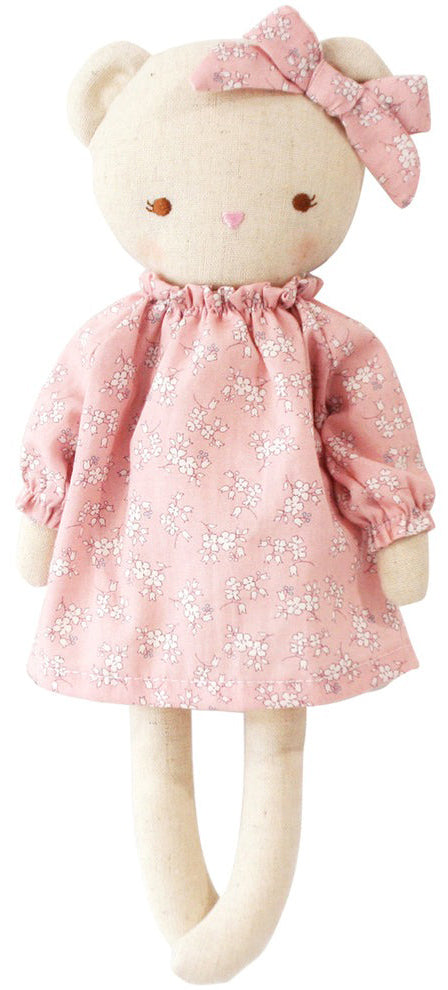 Alimrose Twiggy Teddy - Pink Floral (28cm)