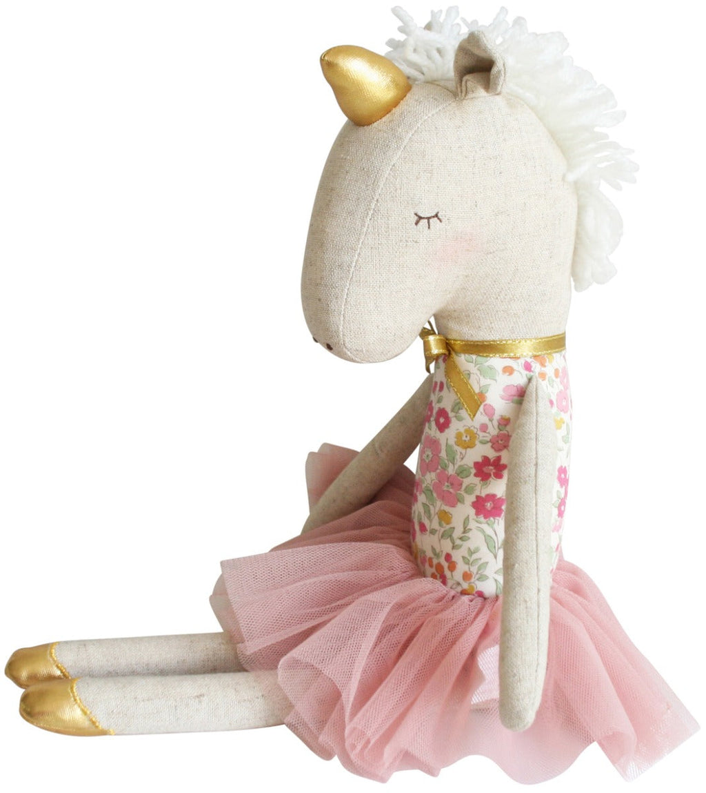 Alimrose Yvette Unicorn Doll - Rose Garden (43cm)