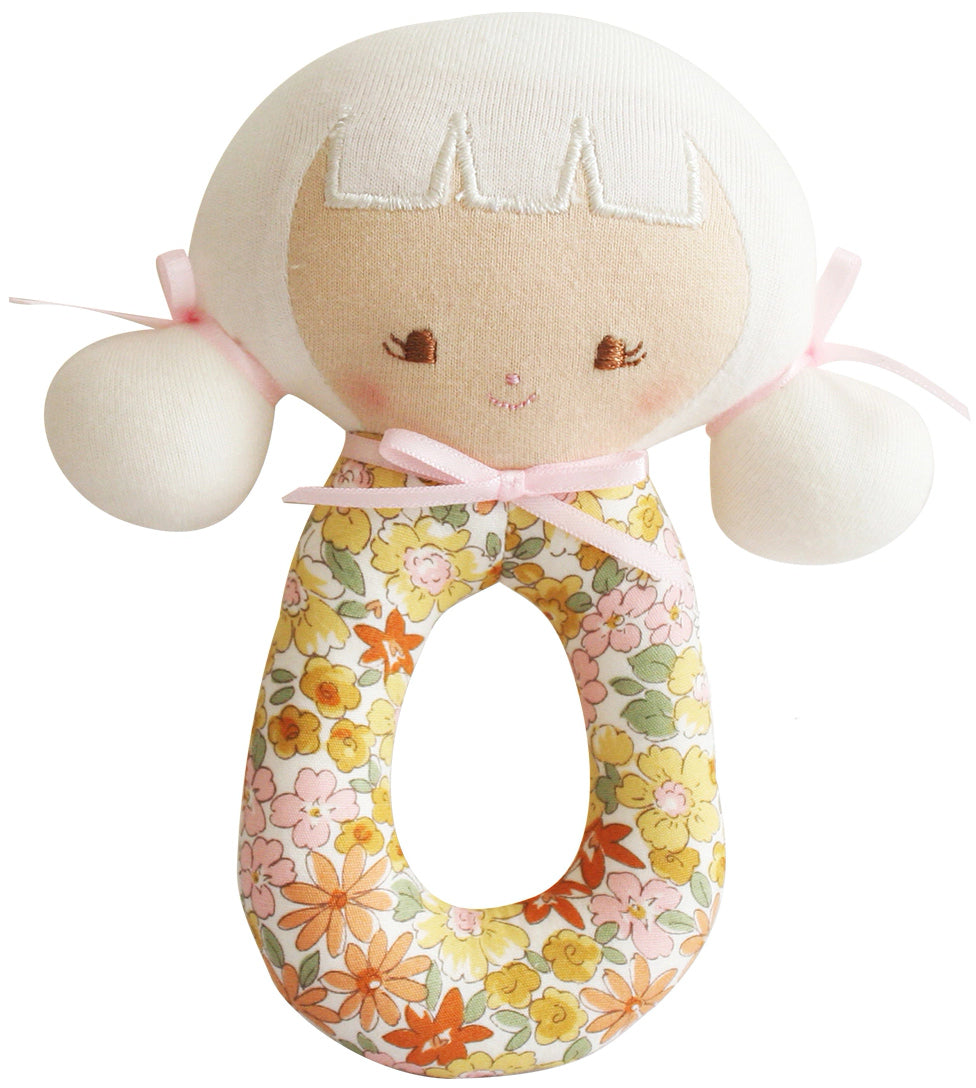 Alimrose Audrey Grab Rattle - Sweet Marigold