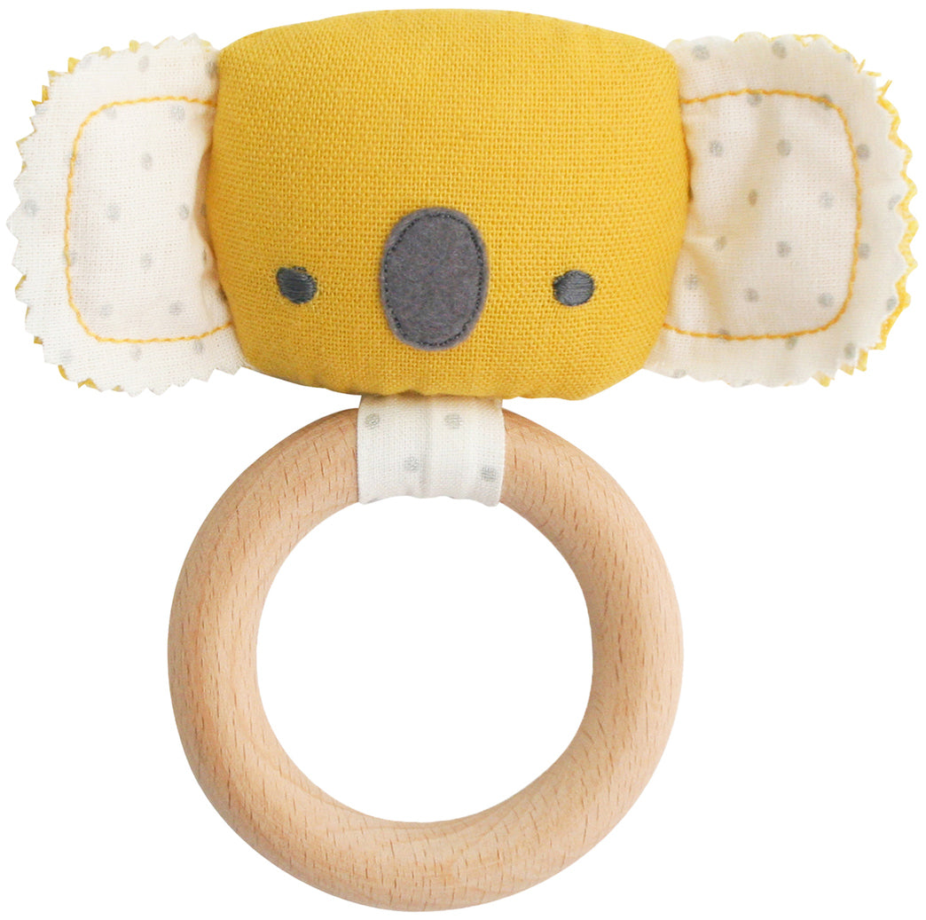 Alimrose Baby Koala Teether Rattle - Butterscotch