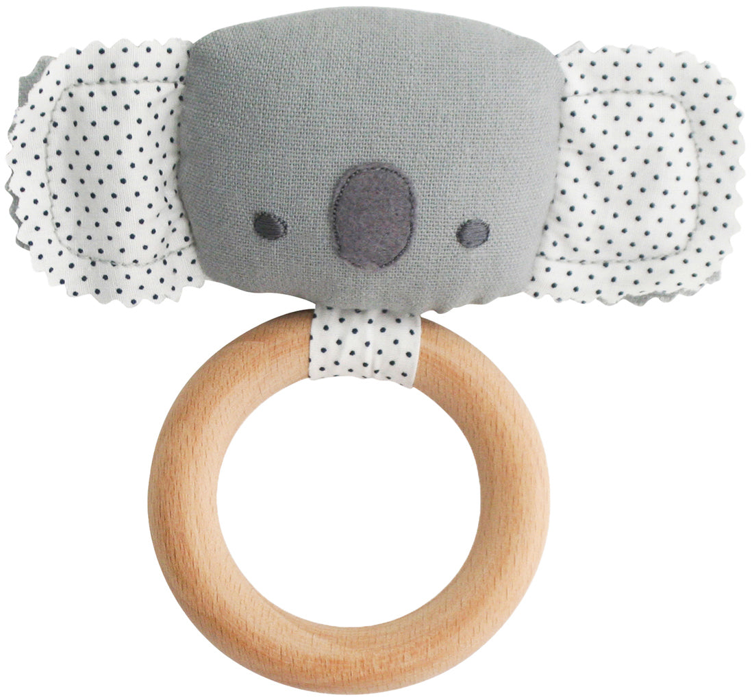 Alimrose Baby Koala Teether Rattle - Grey