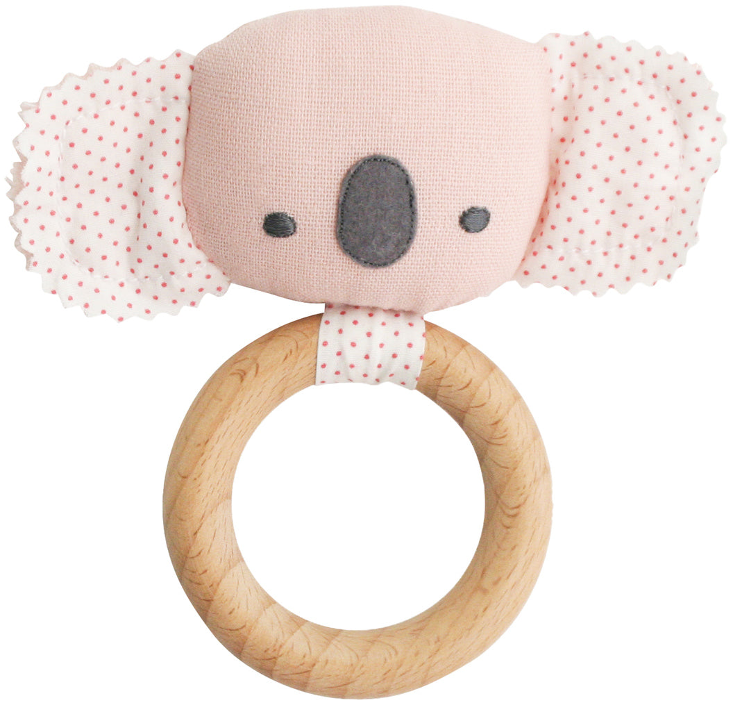 Alimrose Baby Koala Teether Rattle - Pink