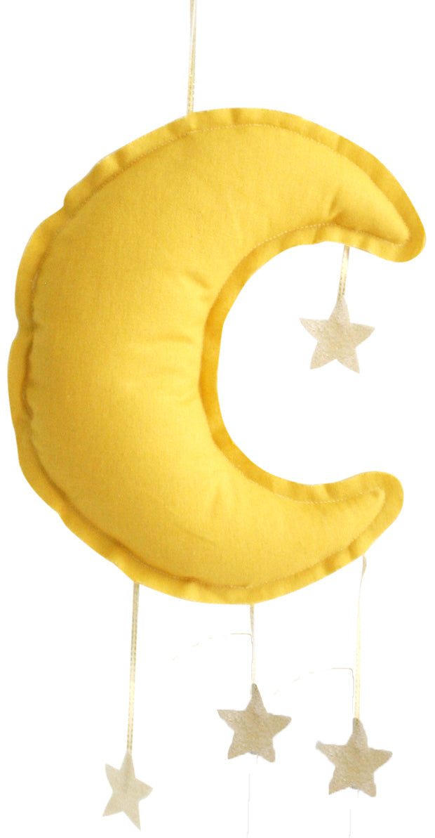 Alimrose Linen Moon Mobile - Butterscotch