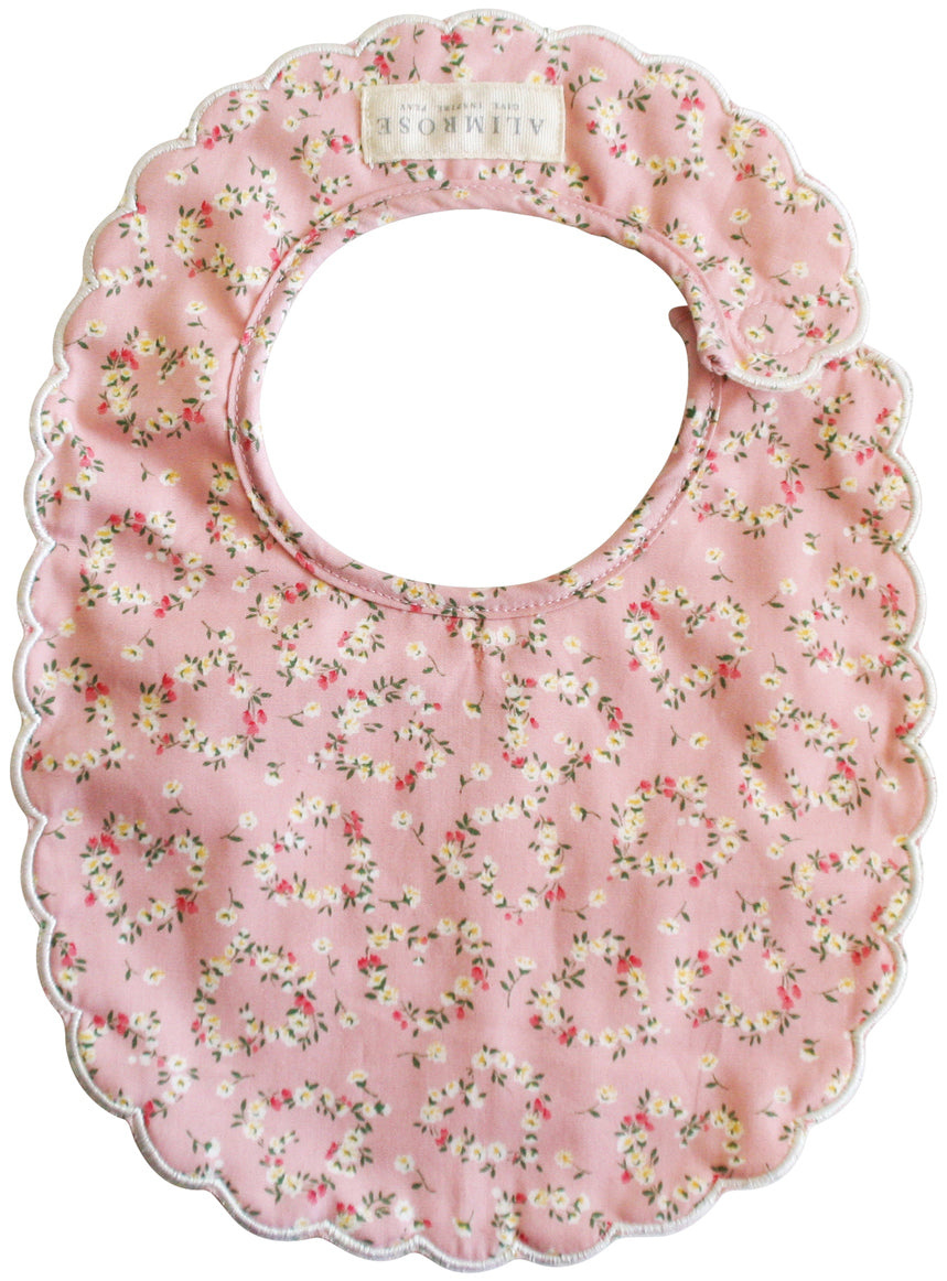 Alimrose Scallop Bib - Posy Heart