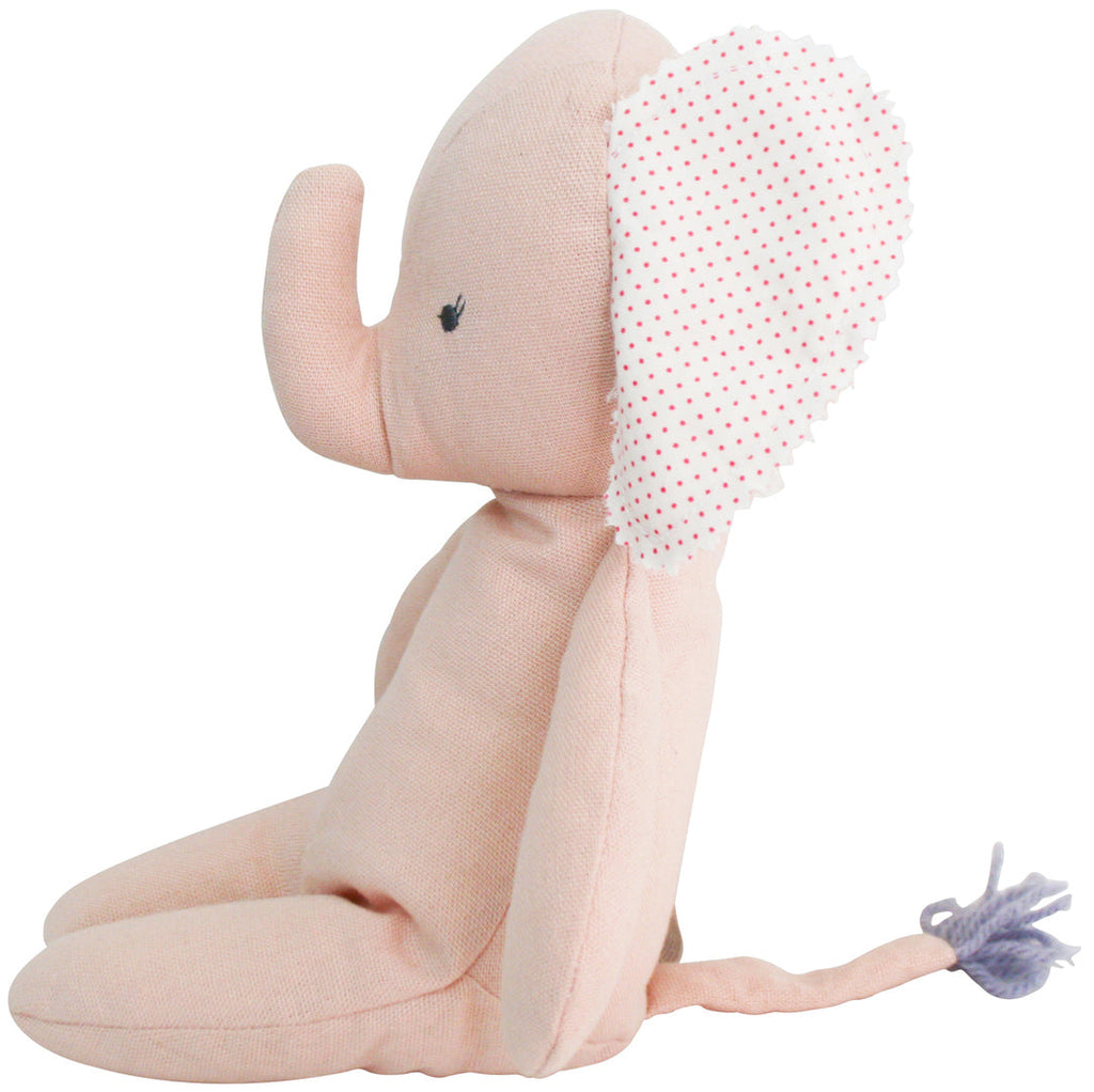 Alimrose Baby Floppy Elephant - Pink (25cm)