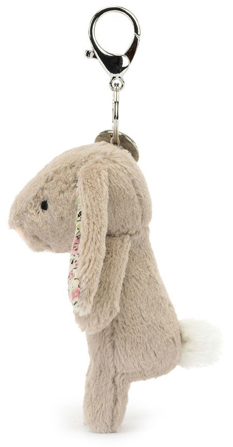 Jellycat Bashful Blossom Beige Bunny Bag Charm (17cm)