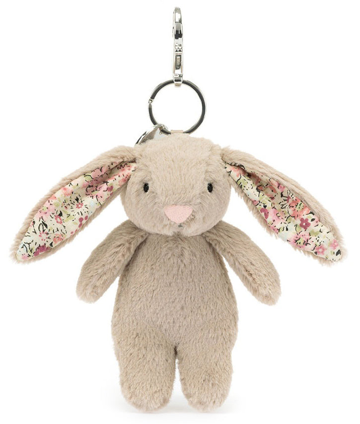 Jellycat Bashful Blossom Beige Bunny Bag Charm (17cm)