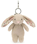 Jellycat Bashful Blossom Beige Bunny Bag Charm (17cm)