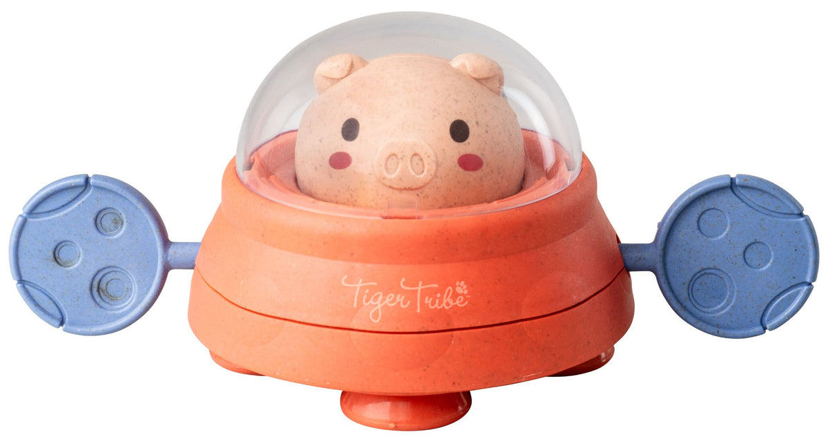 Tiger Tribe ECO Bath Paddle Ship - Space Piggy