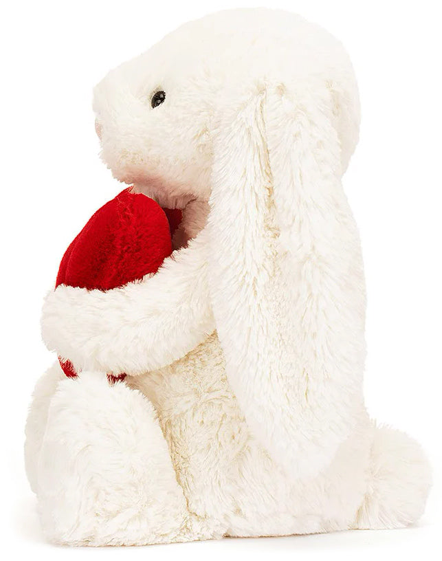 Jellycat Bashful Red Love Heart Bunny - Medium (31cm)