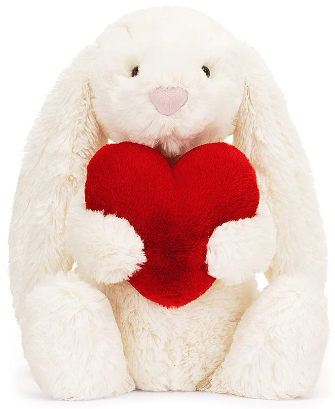 Jellycat Bashful Red Love Heart Bunny - Medium (31cm)