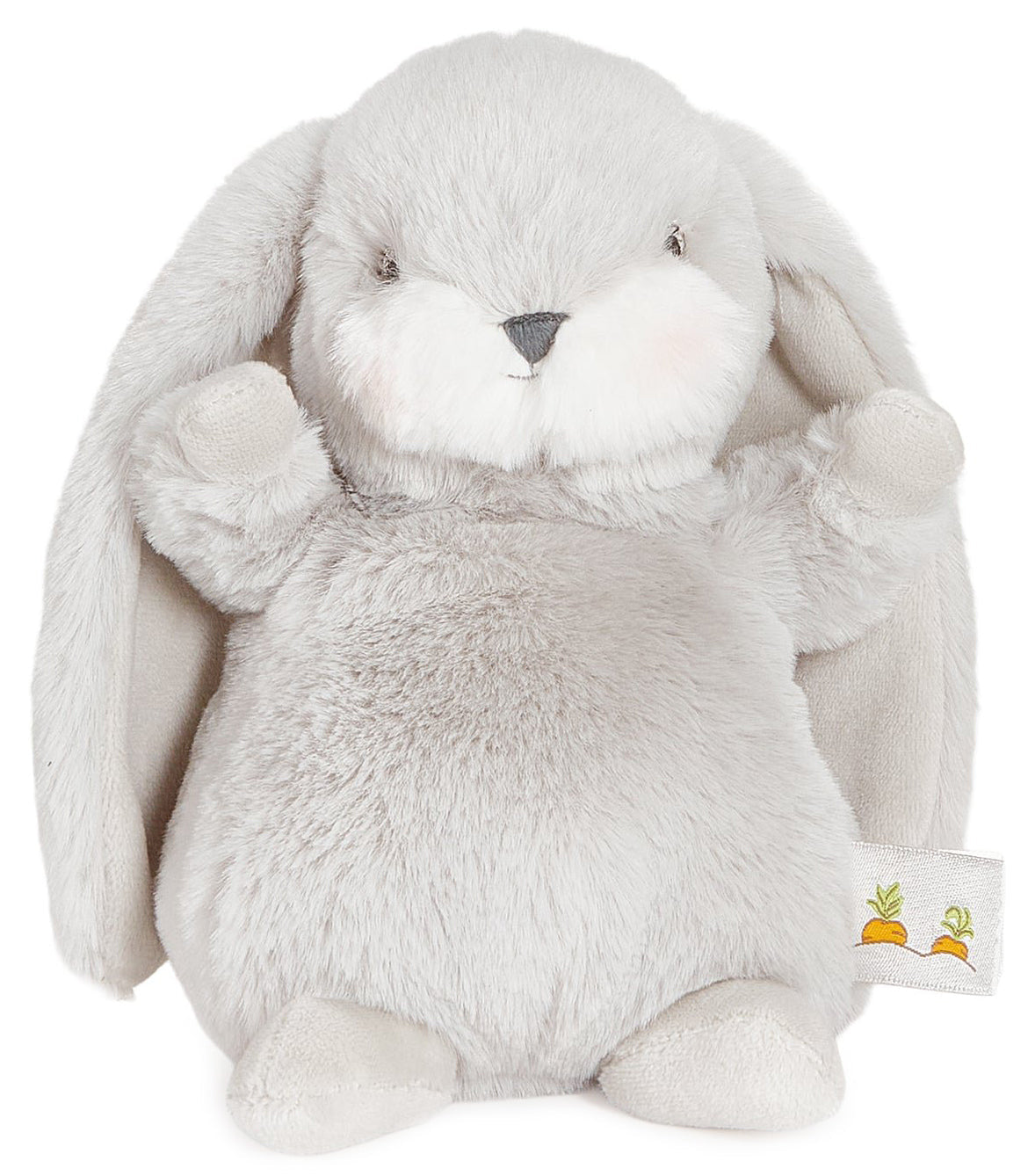 Bunnies by the Bay Tiny Standing Nibble Bunny - Grey (20cm)