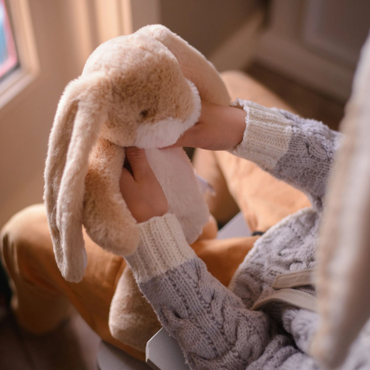 Bunnies by the Bay Little Floppy Nibble Bunny - Medium Almond Joy (34cm)