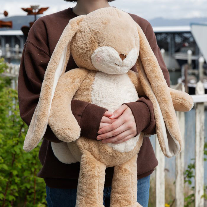 Bunnies by the Bay Bigger Floppy Nibble Bunny - XL Almond Joy (67cm)