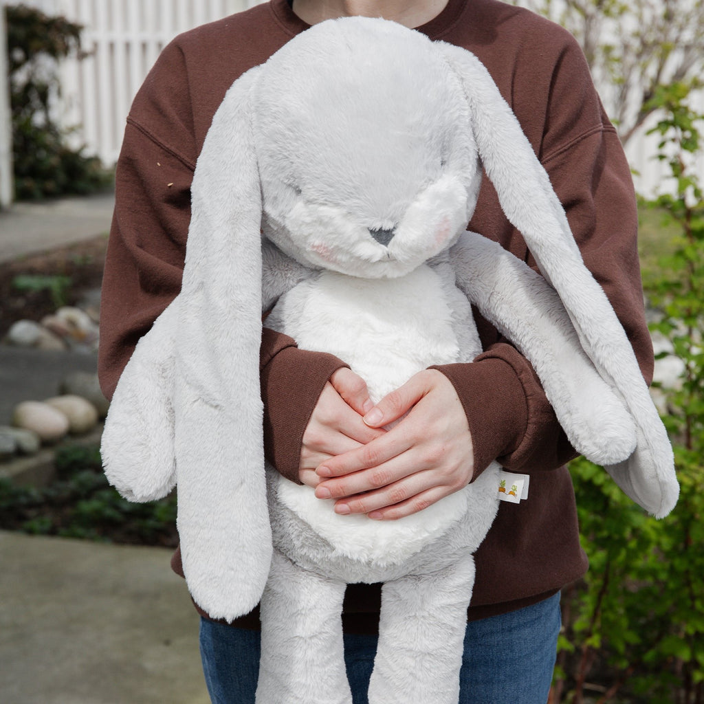 Bunnies by the Bay Bigger Floppy Nibble Bunny - XL Grey (67cm)