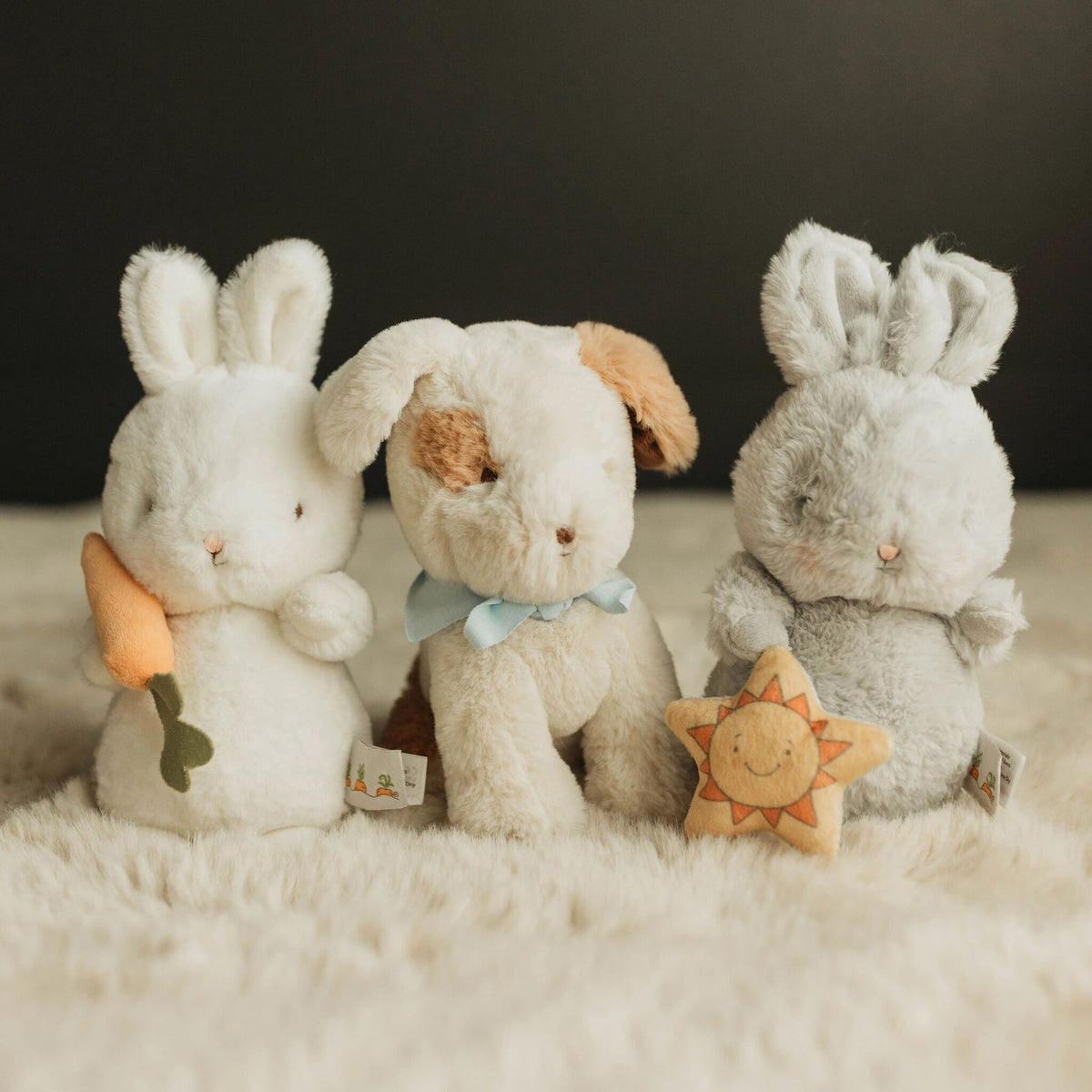 Bunnies by the Bay Cricket Island Bloom with Star - Grey (18cm)