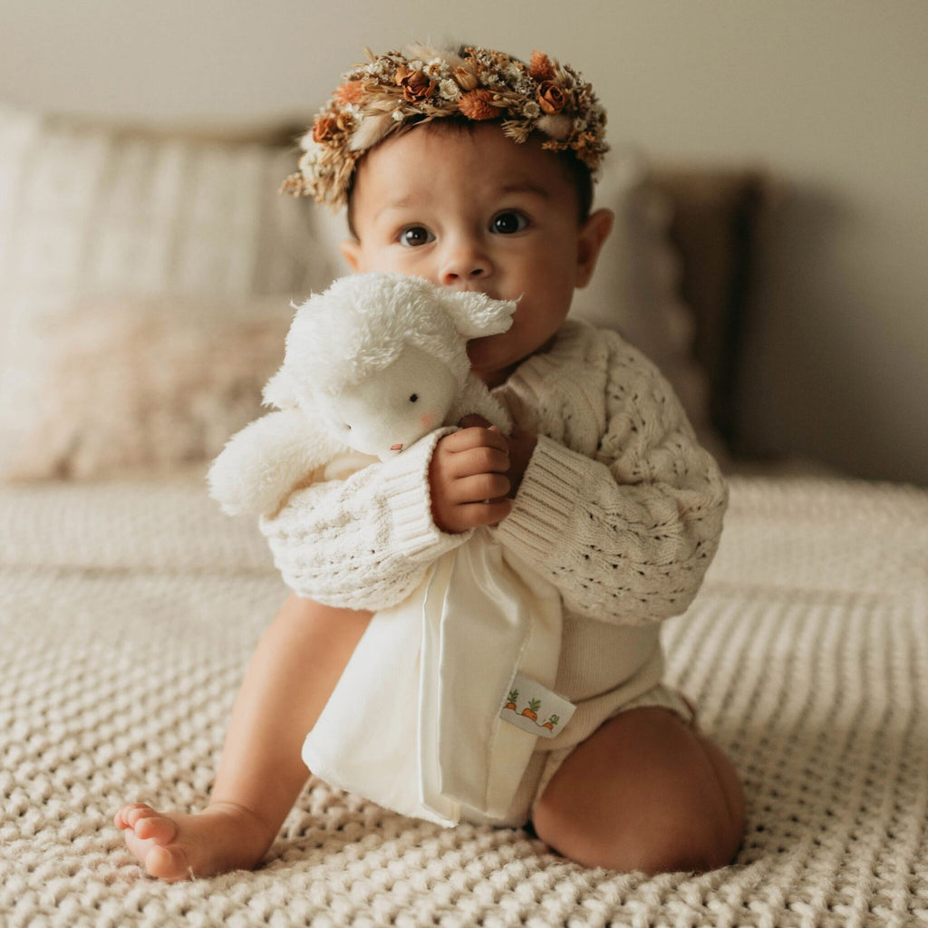 Bunnies by the Bay Kiddo Lamb Bye Bye Buddy - White (30cm)