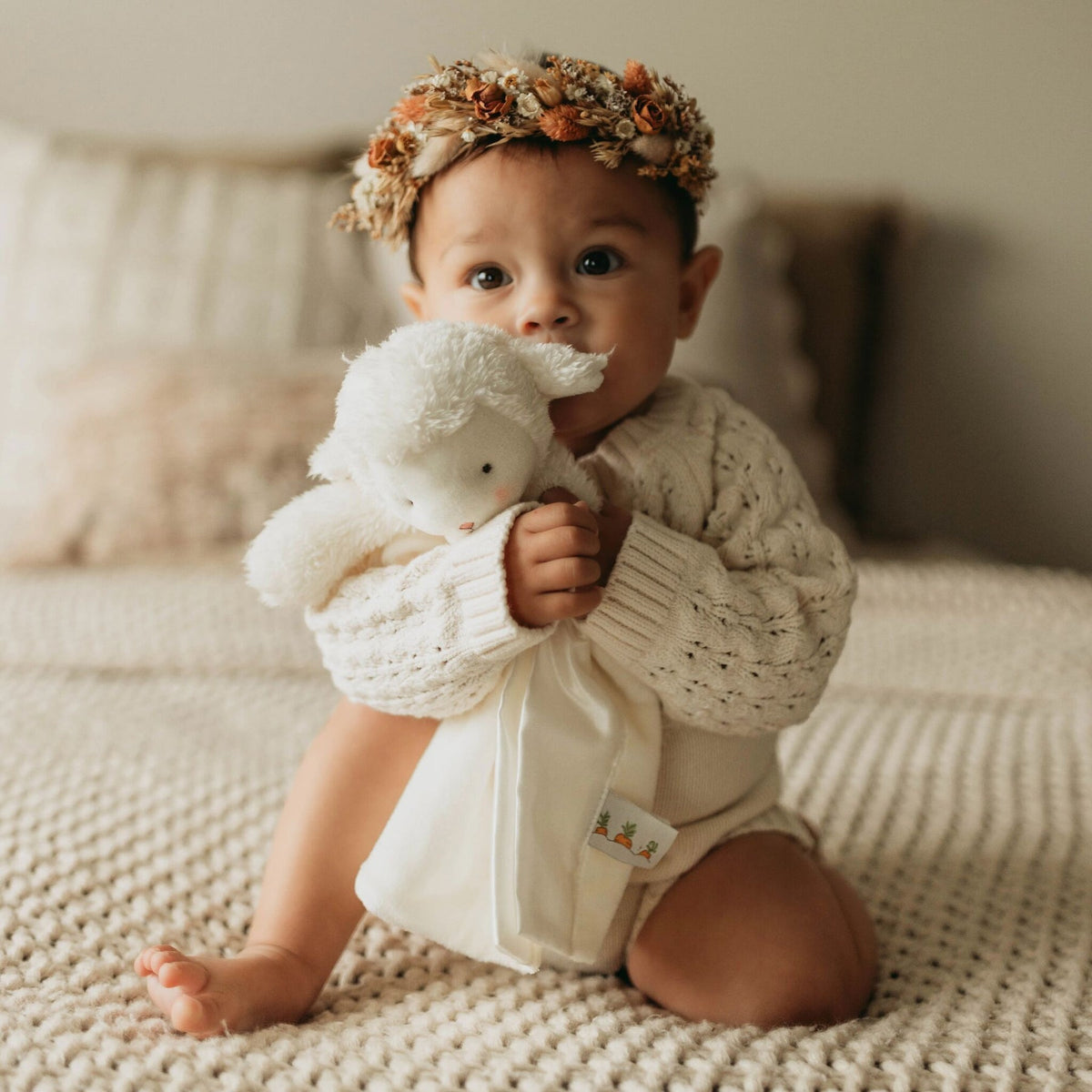Bunnies by the Bay Kiddo Lamb Bye Bye Buddy - White (30cm)