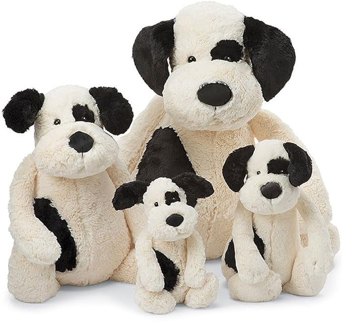 Jellycat Bashful Black & Cream Puppy - Big (51cm)