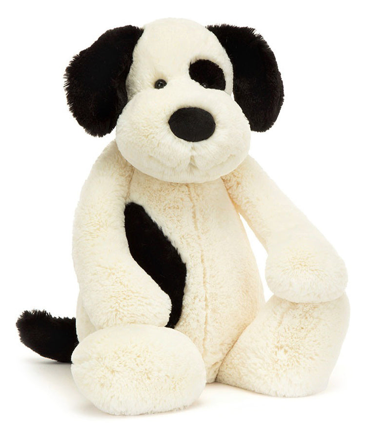 Jellycat Bashful Black & Cream Puppy - Big (51cm)