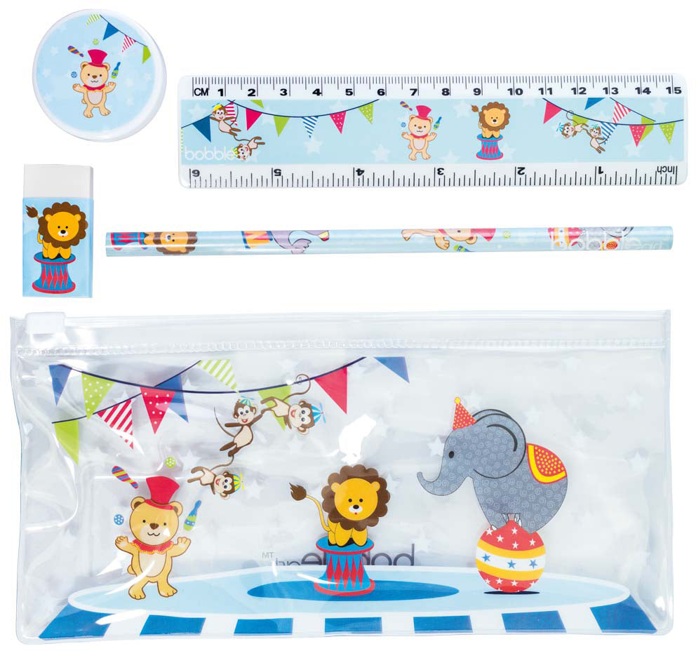 Bobble Art Circus 5 Piece Stationery Set
