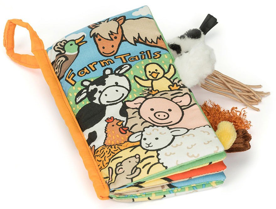 Jellycat Farm Tails Fabric Book (22cm)