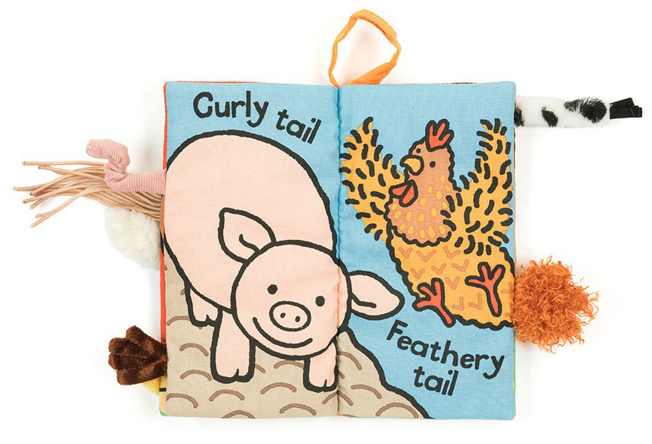 Jellycat Farm Tails Fabric Book (22cm)