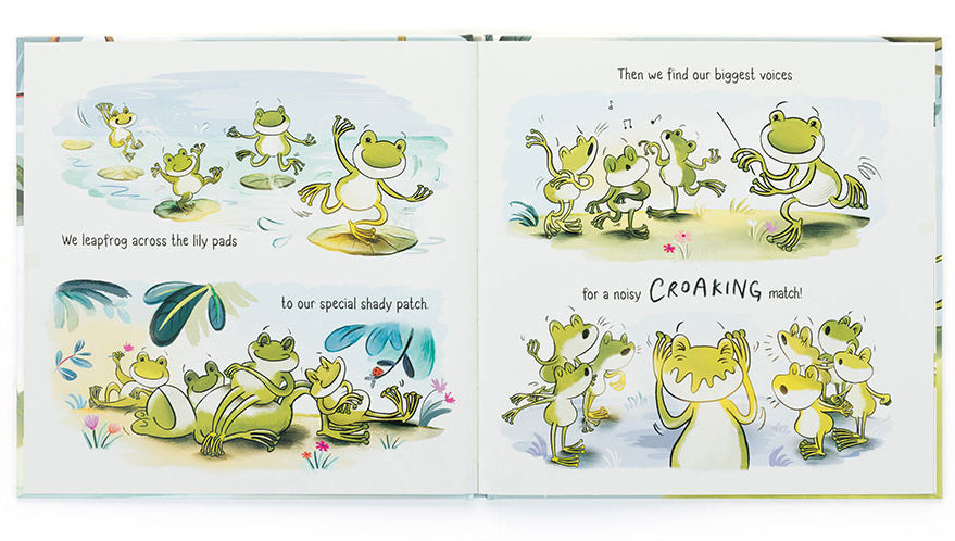 Jellycat A Fantastic Day for Finnegan Frog Book