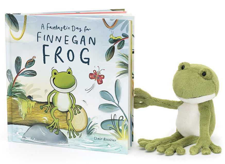 Jellycat A Fantastic Day for Finnegan Frog Book
