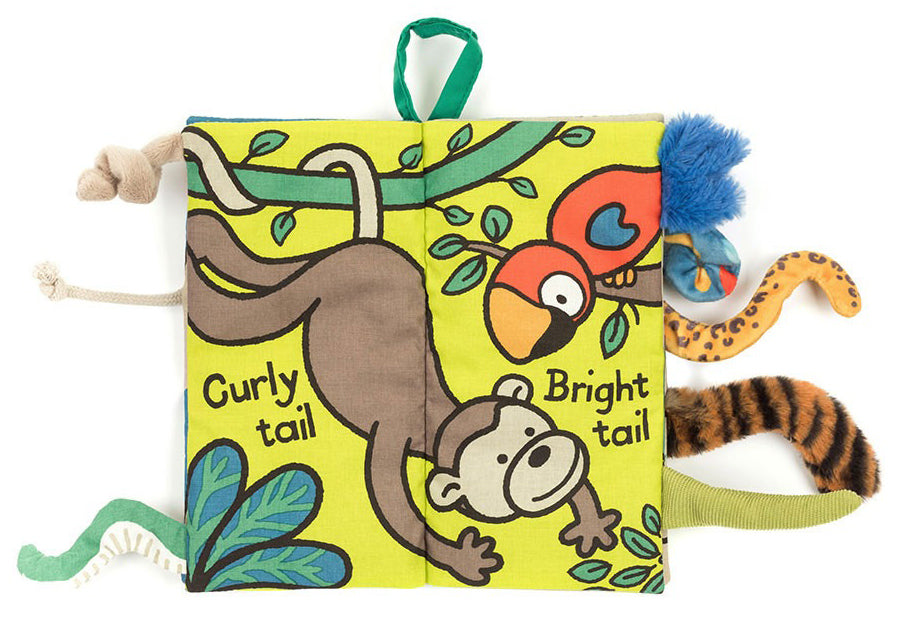 Jellycat Jungly Tails Fabric Book (22cm)