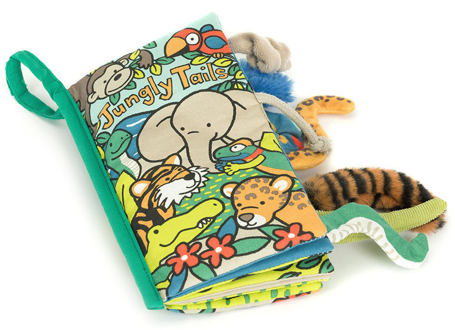 Jellycat Jungly Tails Fabric Book (22cm)