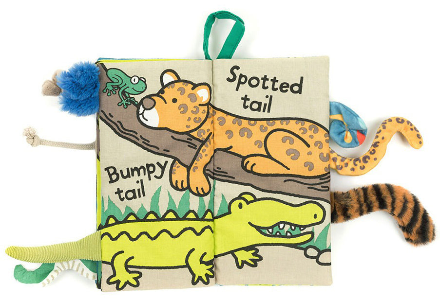 Jellycat Jungly Tails Fabric Book (22cm)