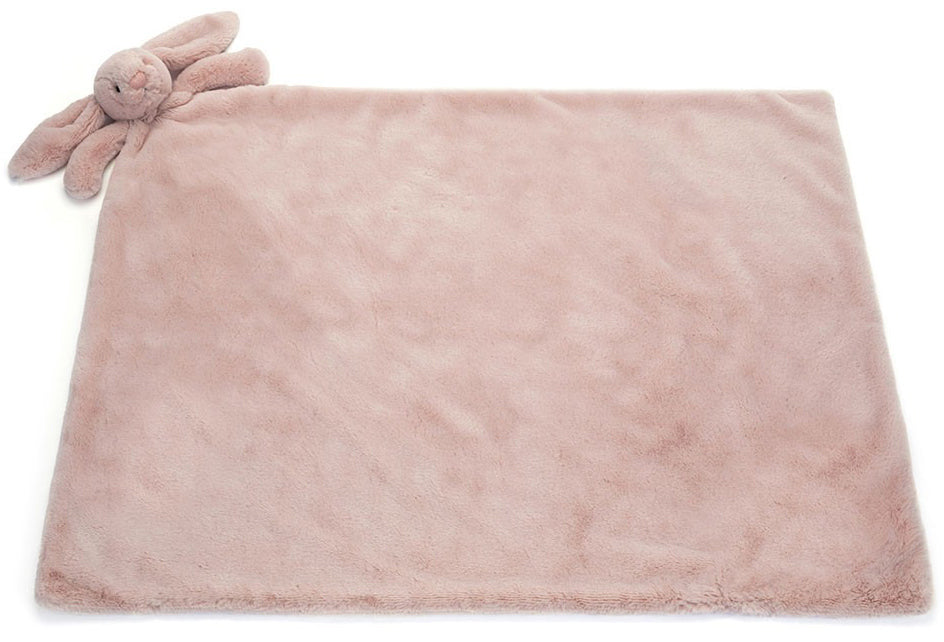 Jellycat Bashful Luxe Bunny Rosa Blankie (70cm)