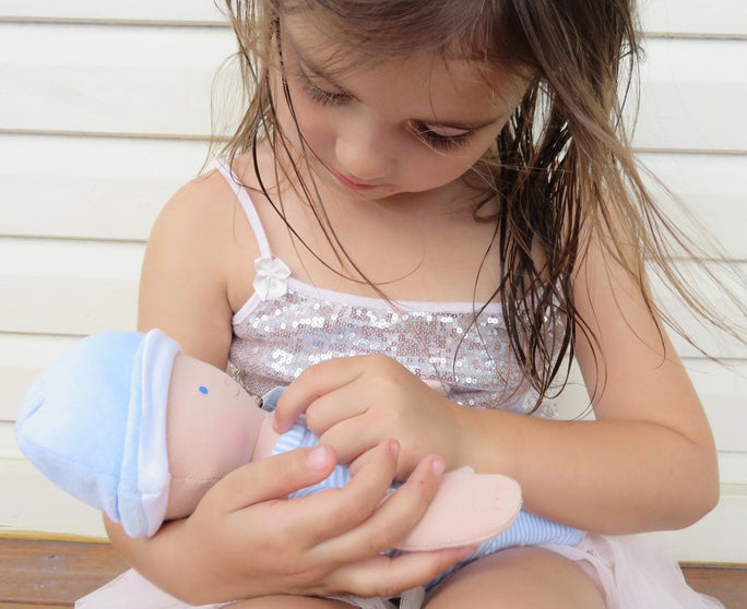 Bonikka Cherub Baby Doll - Blue (32cm)