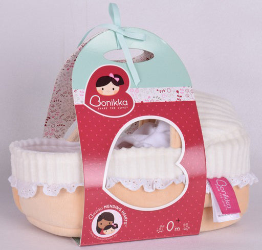Bonikka Baby Doll Grace in Carry Cot with Bottle (25cm)