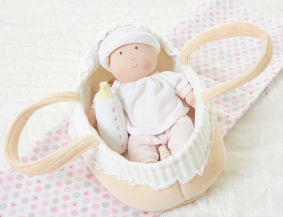 Bonikka Baby Doll Grace in Carry Cot with Bottle (25cm)