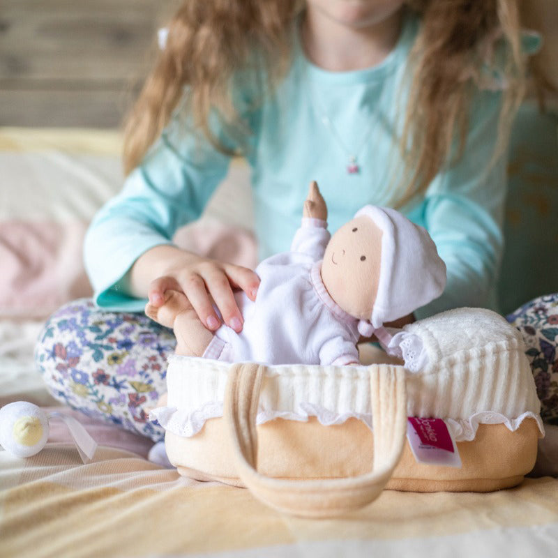 Bonikka Baby Doll Grace in Carry Cot with Bottle (25cm)