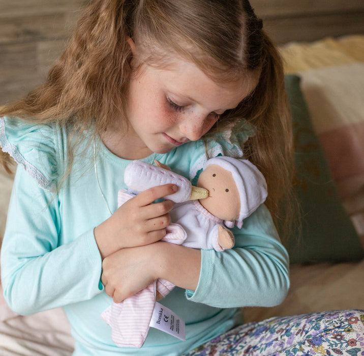 Bonikka Baby Doll Grace in Carry Cot with Bottle (25cm)