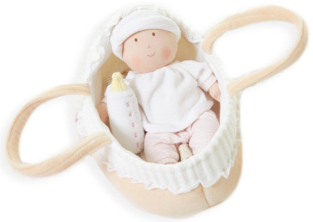 Bonikka Baby Doll Grace in Carry Cot with Bottle (25cm)