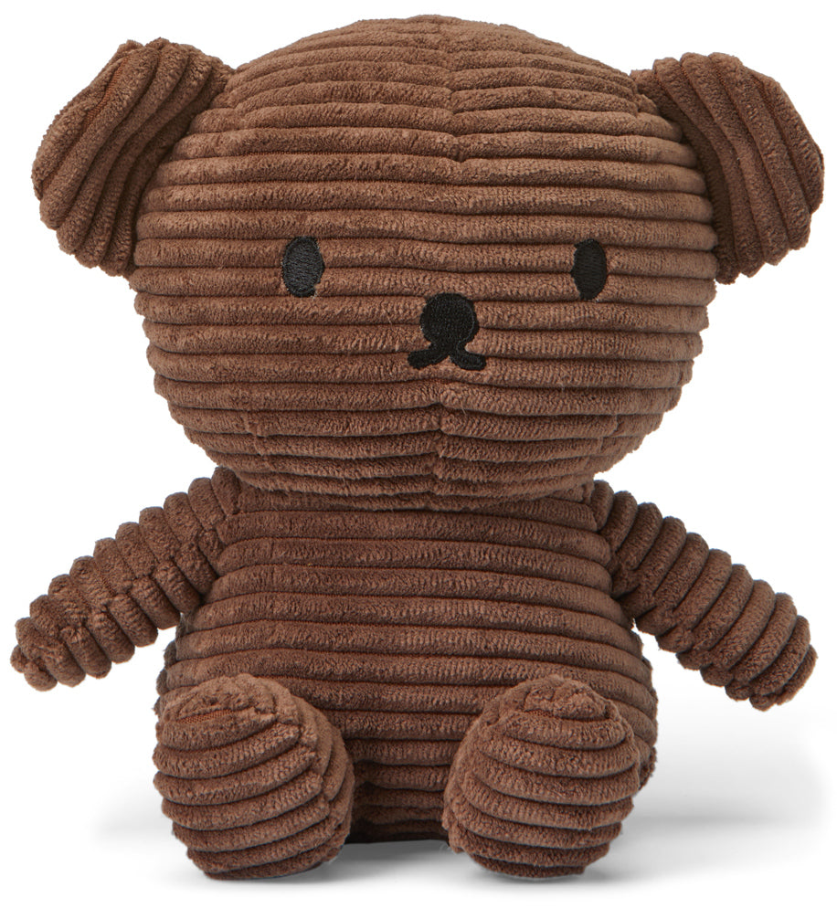 Miffy Plush Boris Bear ECO Corduroy - Brown (17cm)