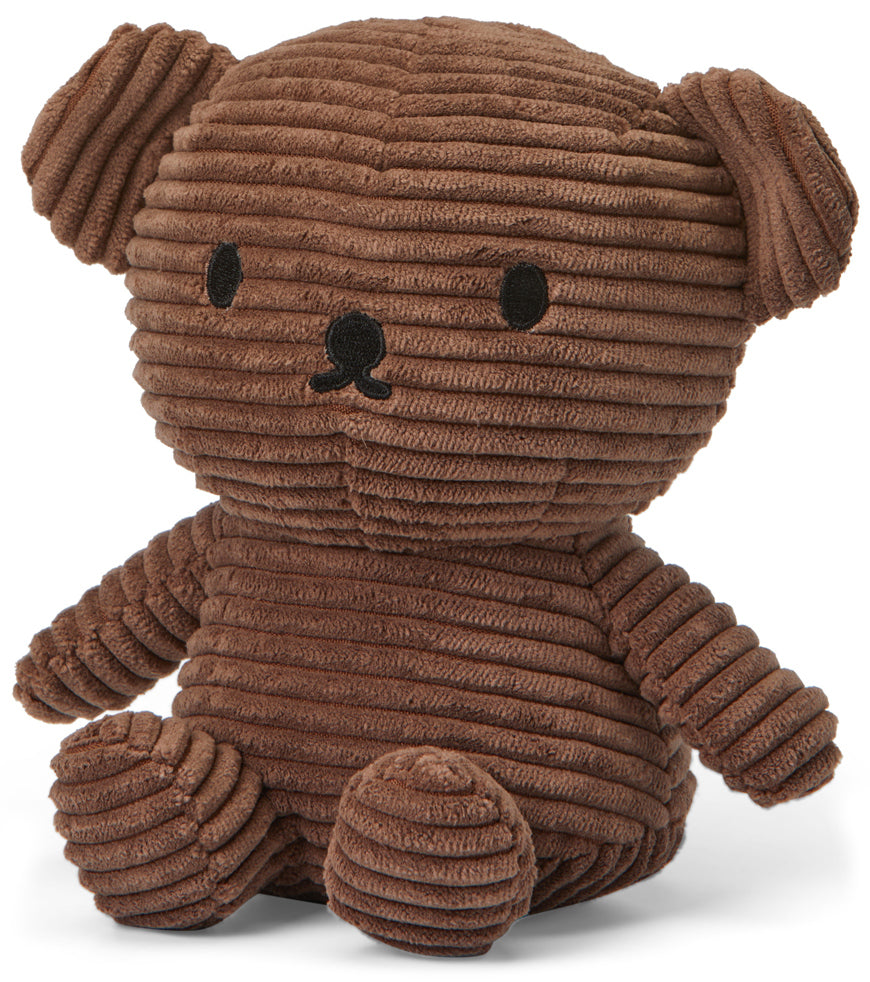 Miffy Plush Boris Bear ECO Corduroy - Brown (17cm)