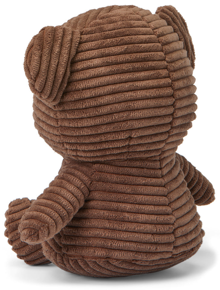 Miffy Plush Boris Bear ECO Corduroy - Brown (17cm)