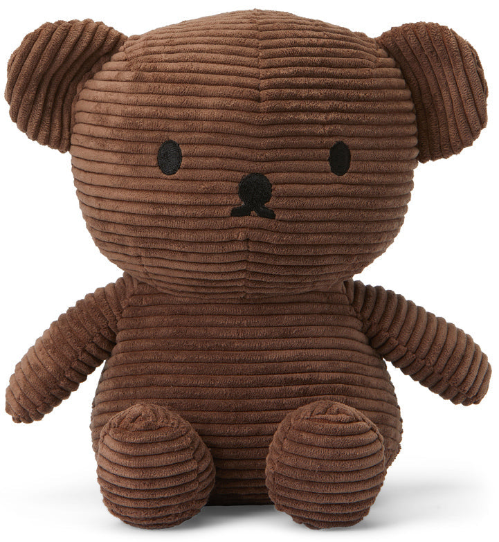 Miffy Plush Boris Bear ECO Corduroy - Brown (24cm)