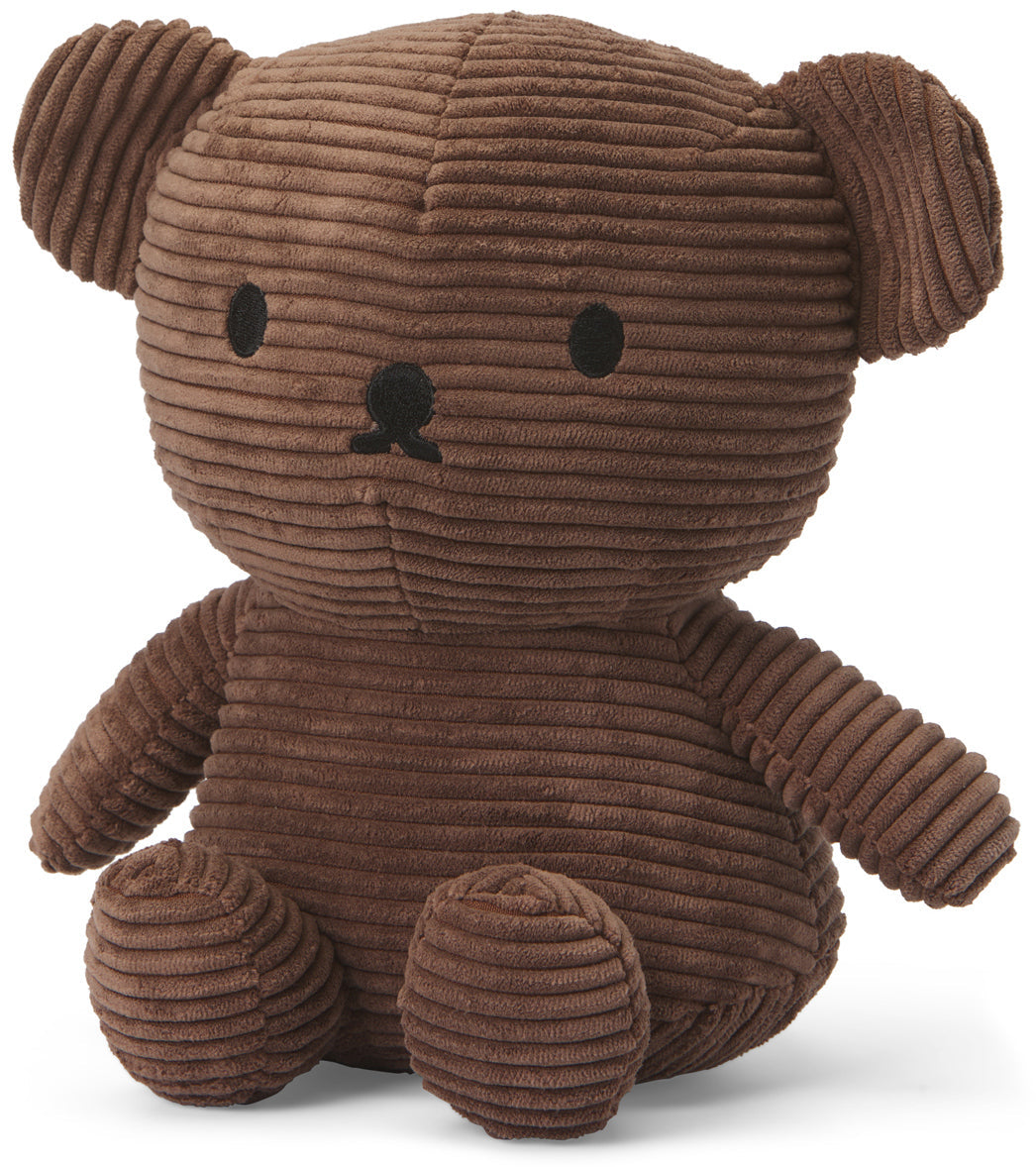 Miffy Plush Boris Bear ECO Corduroy - Brown (24cm)