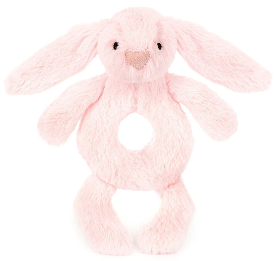 Jellycat Bashful Pink Bunny Ring Rattle (18cm)