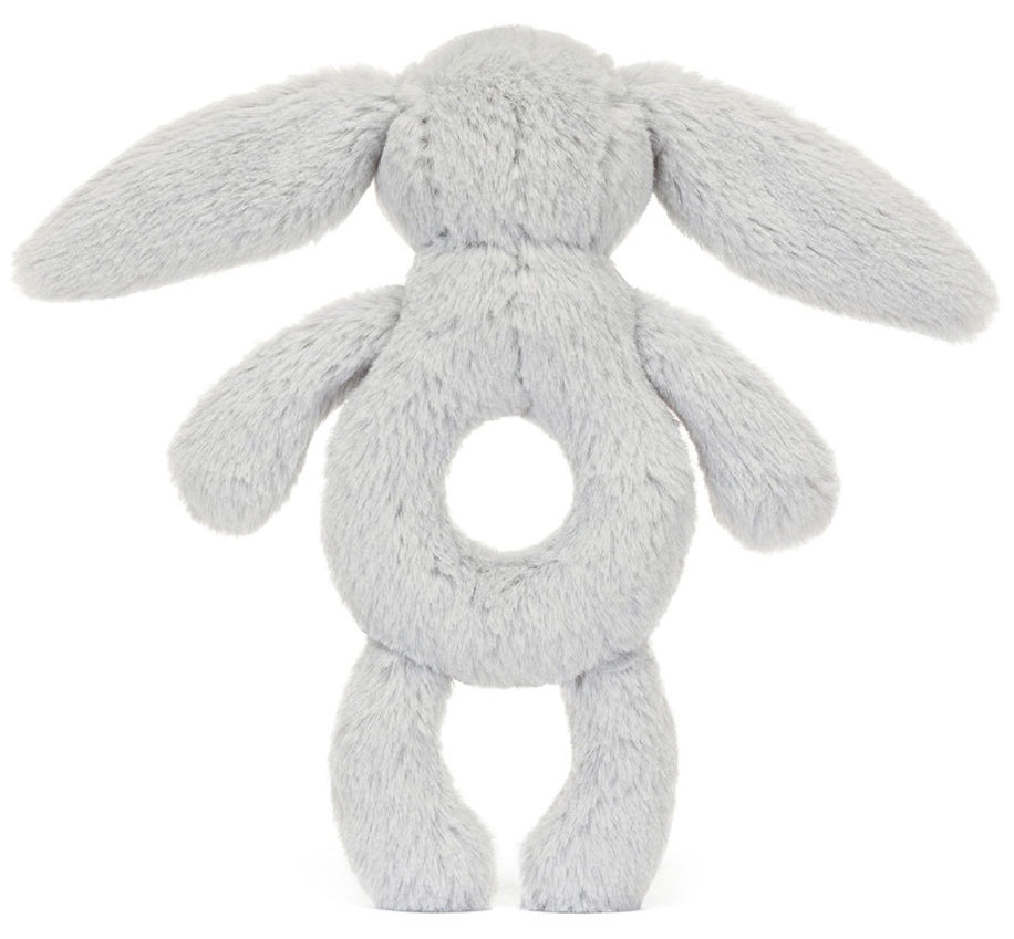Jellycat Bashful Silver Bunny Ring Rattle (18cm)