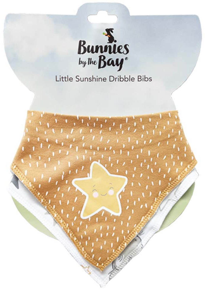 Bunnies by the Bay Little Star Dribble Bib Set (2pcs)