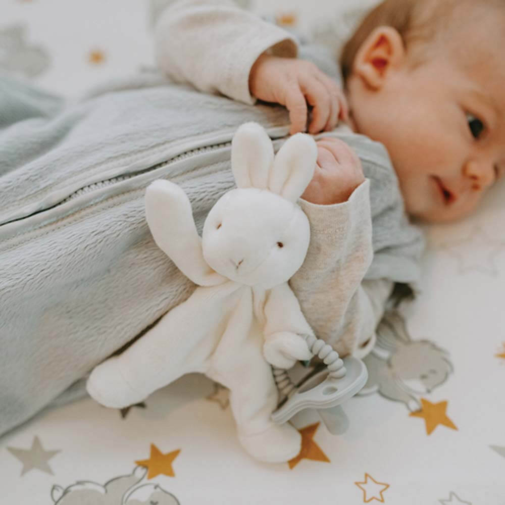 Bunnies by the Bay Bun Bun Bunny Wee Silly Buddy Twin Pack - White (17cm)